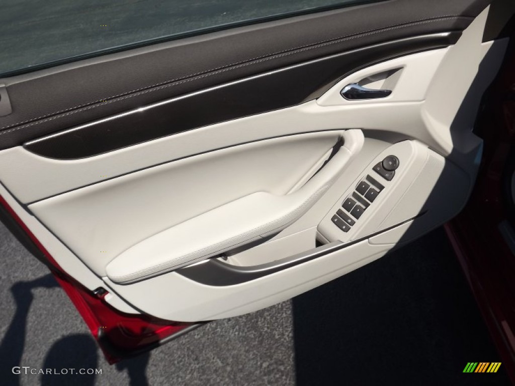 2012 Cadillac CTS 3.0 Sedan Light Titanium/Ebony Door Panel Photo #53991759