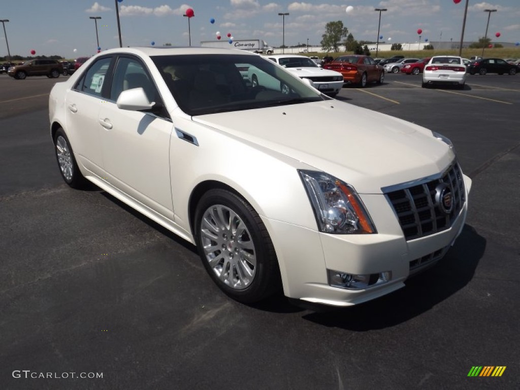 White Diamond Tricoat 2012 Cadillac CTS 3.6 Sedan Exterior Photo #53991845