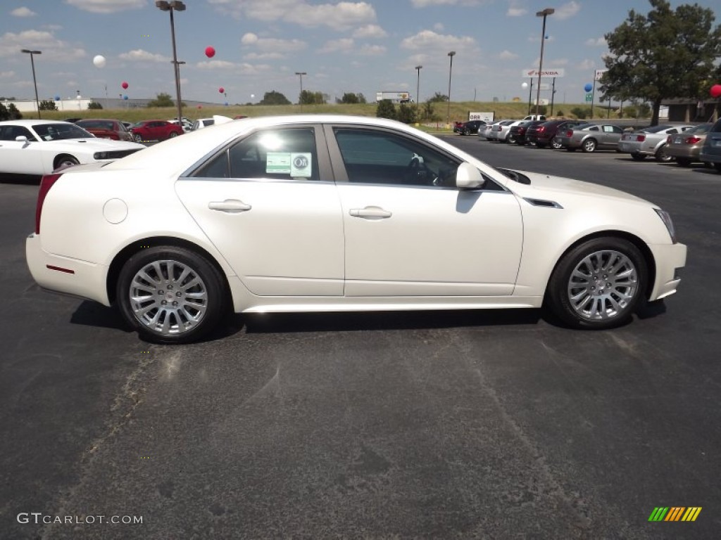 2012 CTS 3.6 Sedan - White Diamond Tricoat / Cashmere/Cocoa photo #4