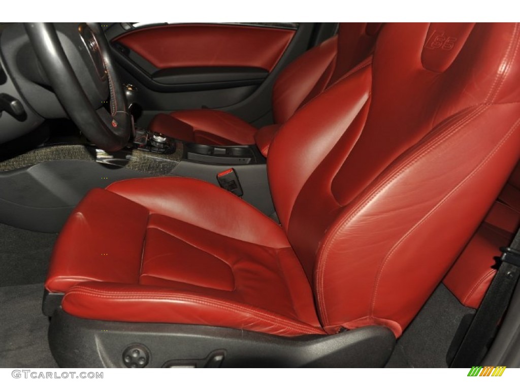 Magma Red Interior 2008 Audi S5 4.2 quattro Photo #53992889