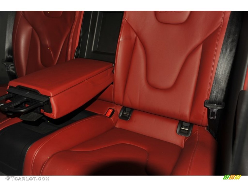 Magma Red Interior 2008 Audi S5 4.2 quattro Photo #53993069