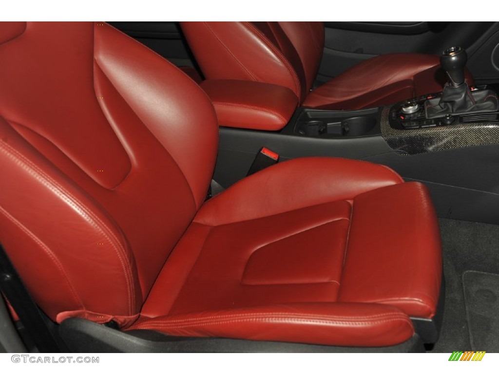 Magma Red Interior 2008 Audi S5 4.2 quattro Photo #53993111