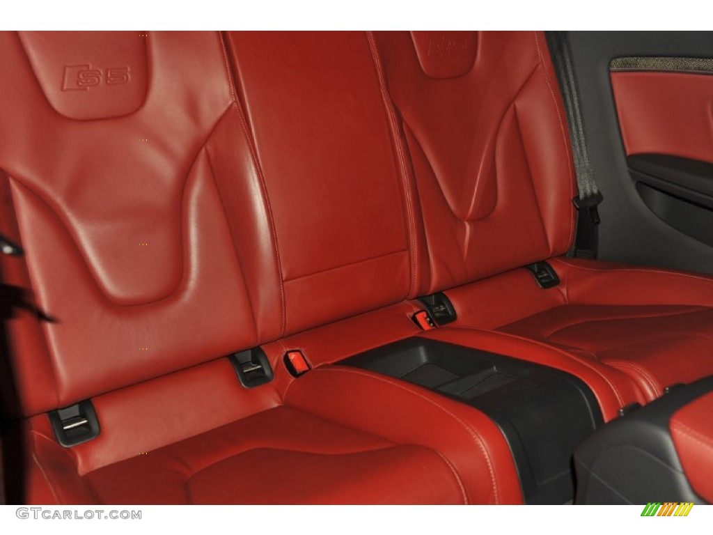 Magma Red Interior 2008 Audi S5 4.2 quattro Photo #53993123