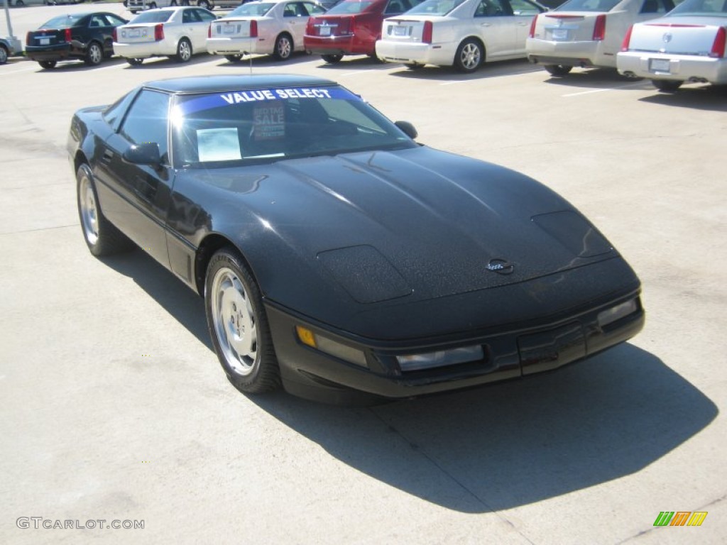 1996 Corvette Coupe - Black / Black photo #7