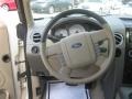 Tan 2008 Ford F150 Limited SuperCrew Steering Wheel