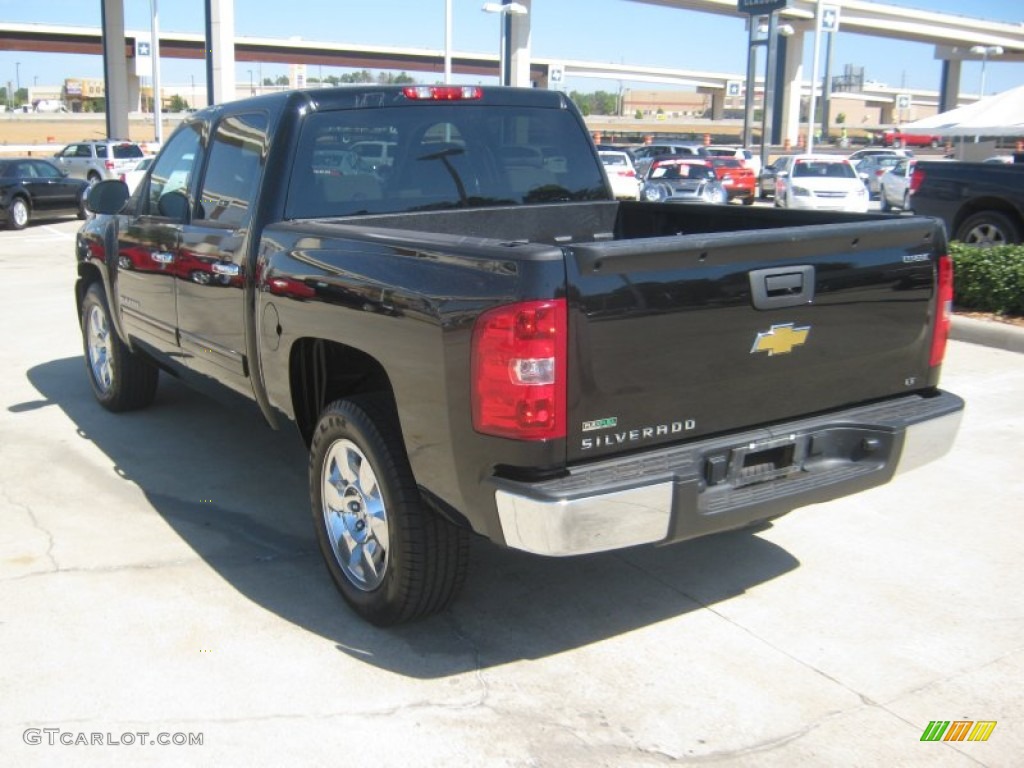 2010 Silverado 1500 LT Crew Cab - Black / Light Cashmere/Ebony photo #3