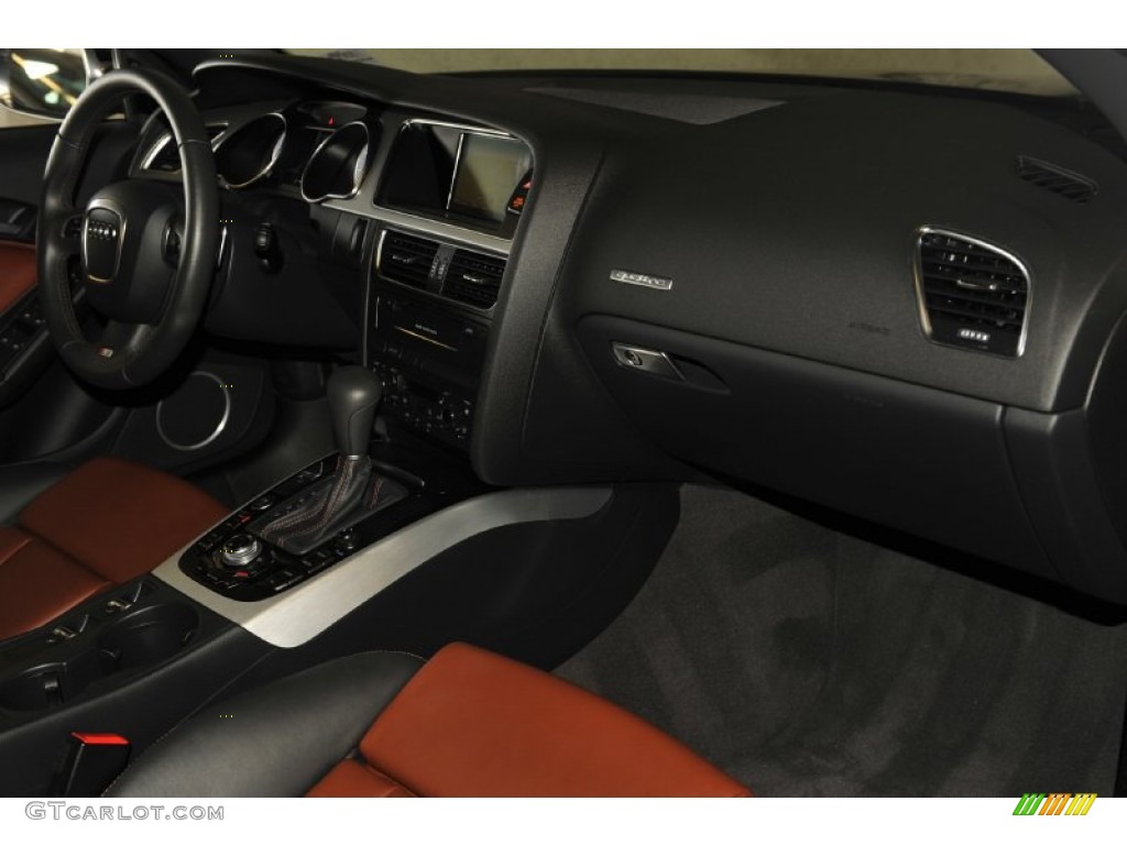 2010 Audi S5 3.0 TFSI quattro Cabriolet Tuscan Brown Silk Nappa Leather Dashboard Photo #53995202