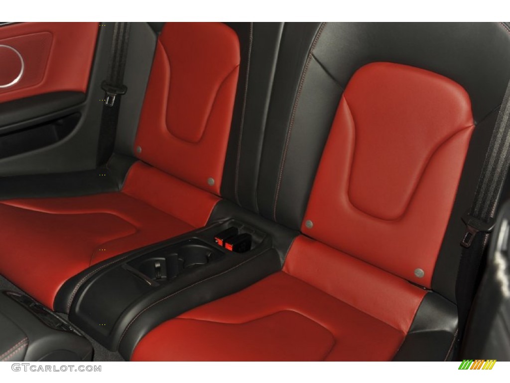 Magma Red Silk Nappa Leather Interior 2010 Audi S5 3.0 TFSI quattro Cabriolet Photo #53995538