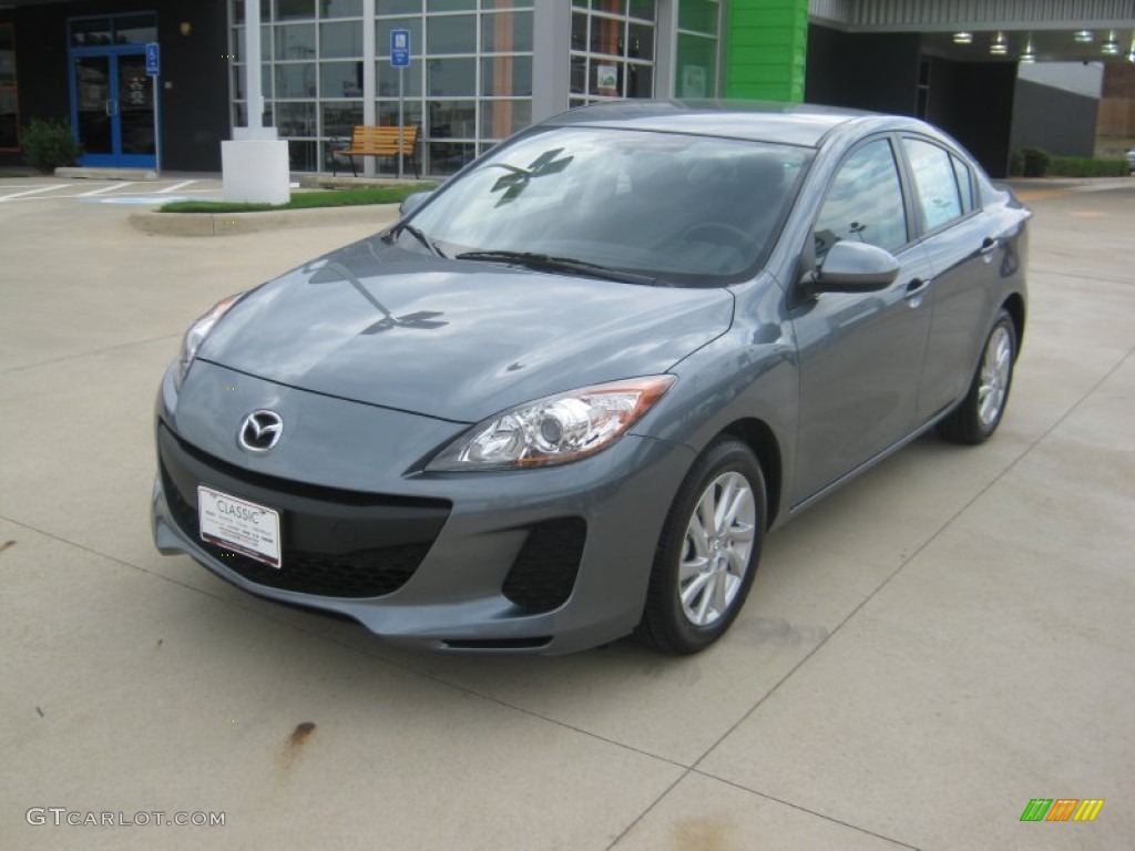 2012 MAZDA3 i Touring 4 Door - Dolphin Gray Mica / Black photo #1