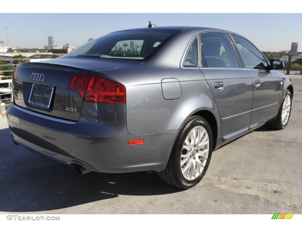 2008 A4 2.0T S-Line Sedan - Dolphin Grey Metallic / Light Gray photo #7