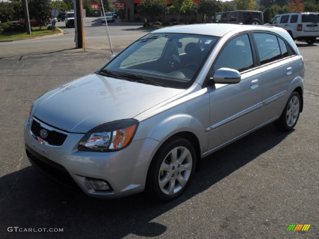 Clear Silver 2010 Kia Rio Rio5 SX Hatchback Exterior Photo #53996606