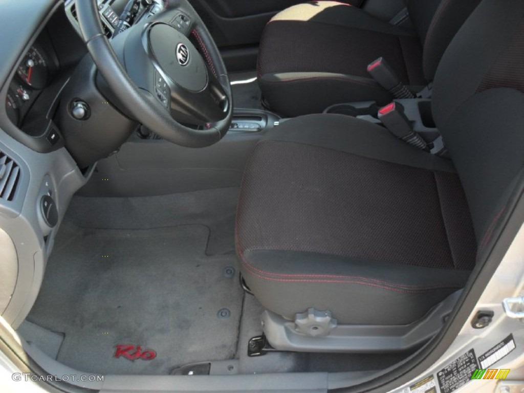 Gray Interior 2010 Kia Rio Rio5 SX Hatchback Photo #53996662
