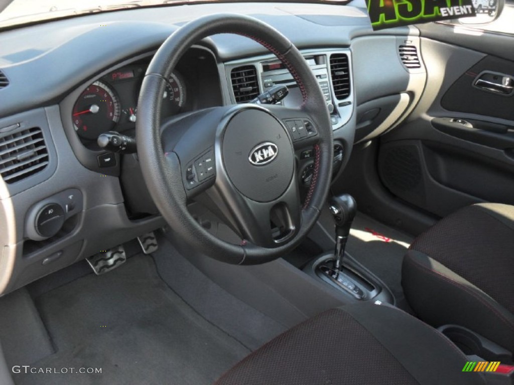 Gray Interior 2010 Kia Rio Rio5 SX Hatchback Photo #53996822