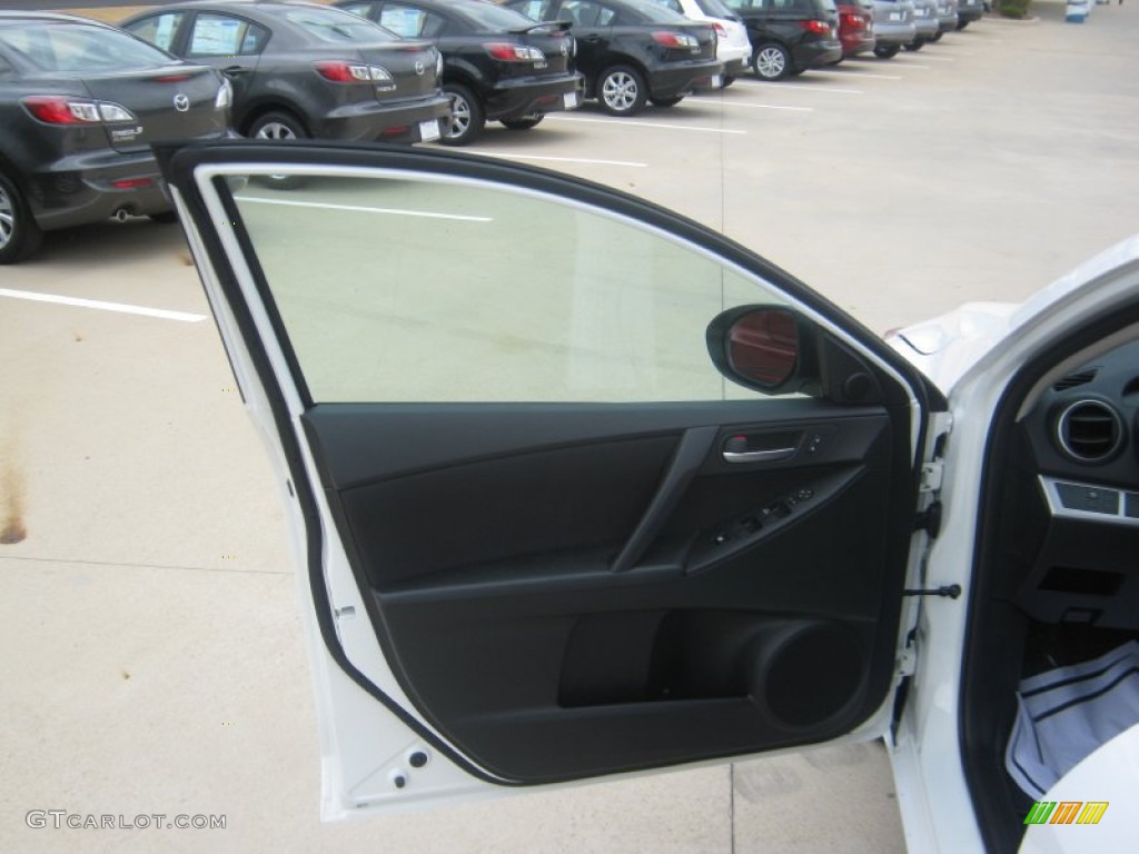 2012 Mazda MAZDA3 i Sport 4 Door Black Door Panel Photo #53996927