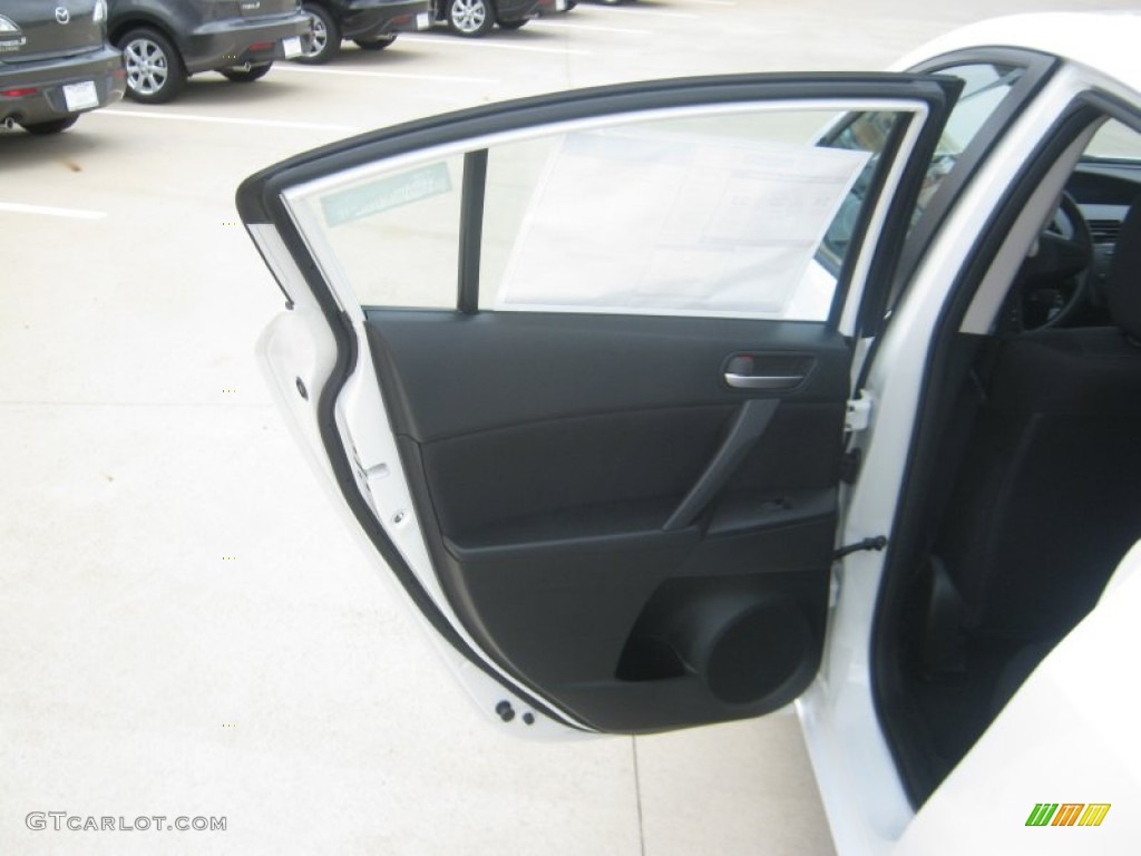 2012 Mazda MAZDA3 i Sport 4 Door Black Door Panel Photo #53996947