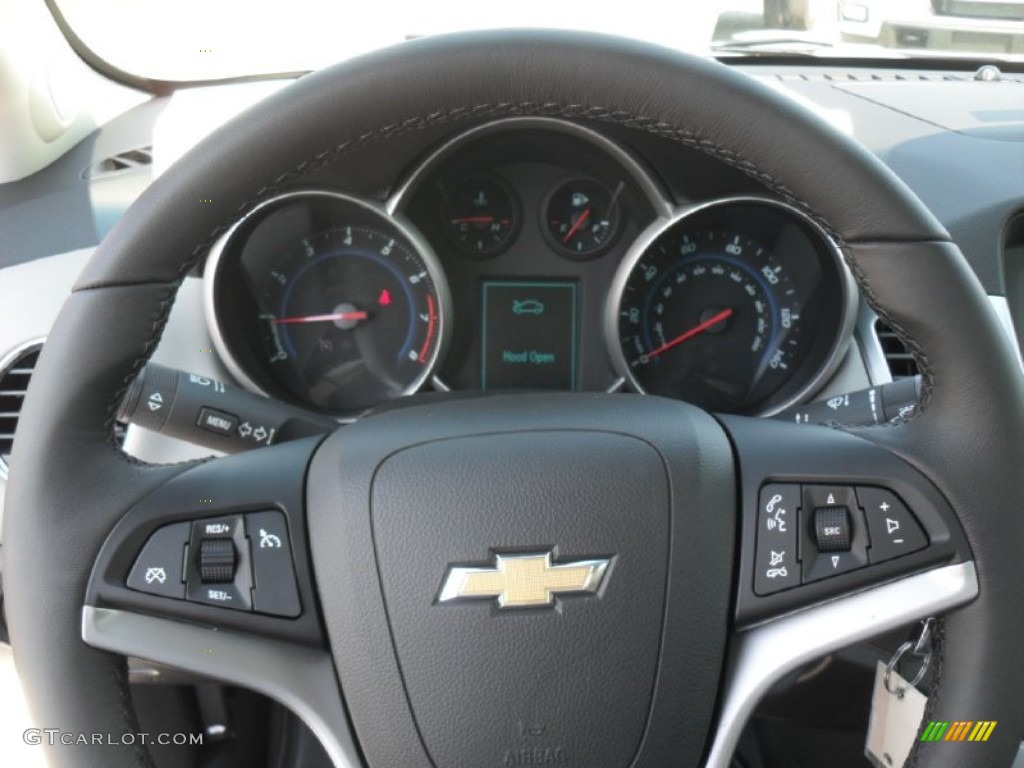 2012 Chevrolet Cruze Eco Medium Titanium Steering Wheel Photo #53997161