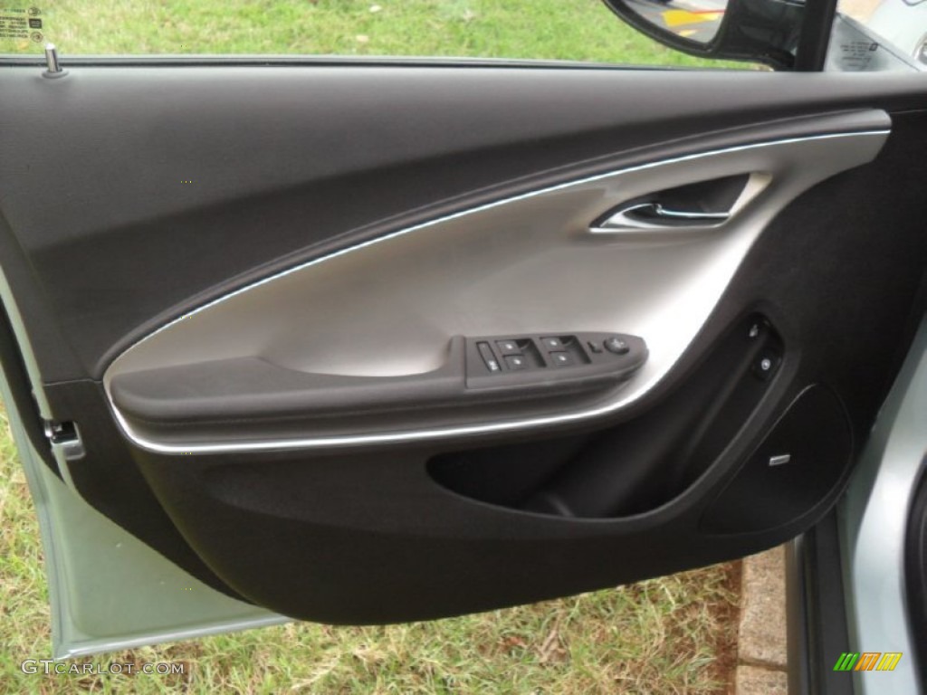 2012 Chevrolet Volt Hatchback Jet Black/Dark Accents Door Panel Photo #53997569