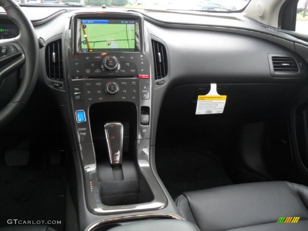 2012 Chevrolet Volt Hatchback Jet Black/Dark Accents Dashboard Photo #53997659