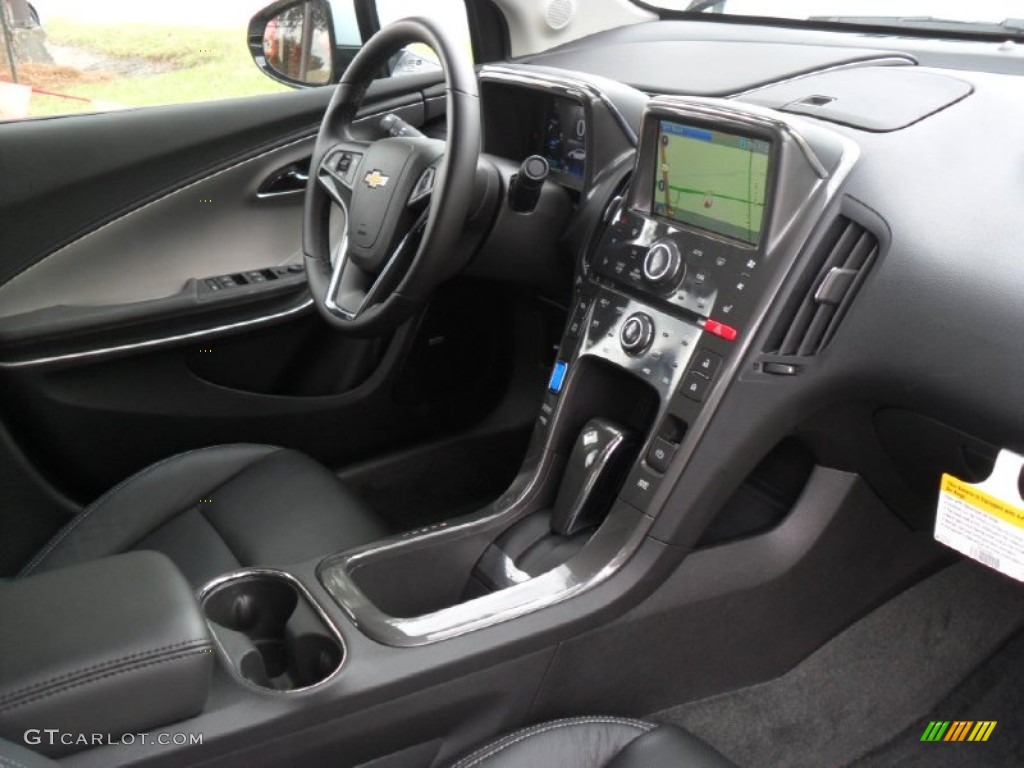 2012 Chevrolet Volt Hatchback Jet Black/Dark Accents Dashboard Photo #53997694