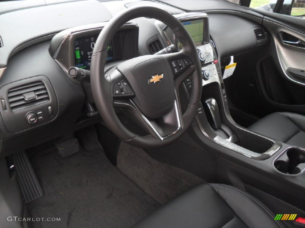 Jet Black/Dark Accents Interior 2012 Chevrolet Volt Hatchback Photo #53997727