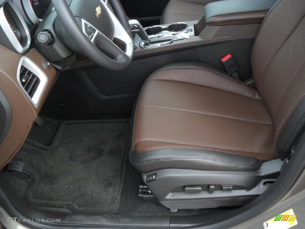 Brownstone/Jet Black Interior 2012 Chevrolet Equinox LTZ Photo #53998321