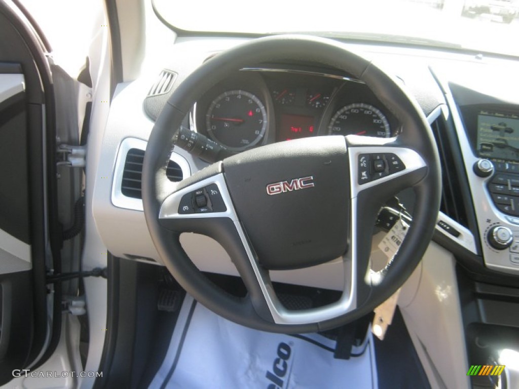 2012 GMC Terrain SLE Light Titanium Steering Wheel Photo #53999651