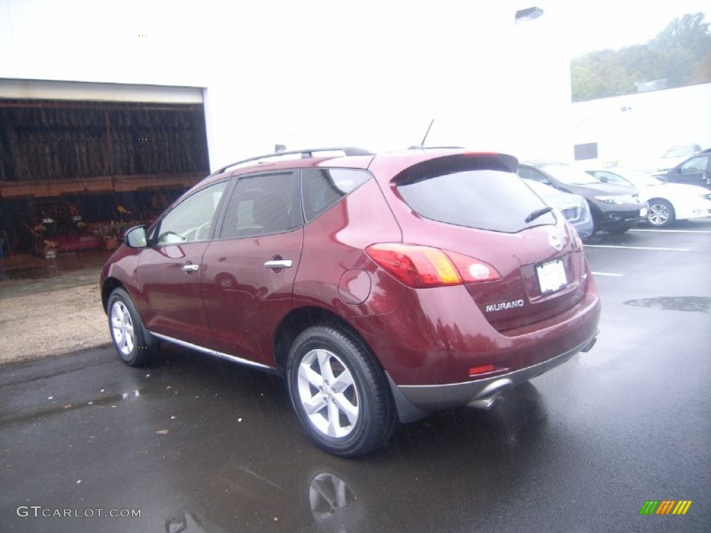 2009 Murano SL AWD - Merlot Metallic / Beige photo #2