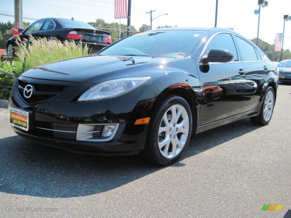 2009 MAZDA6 s Touring - Ebony Black / Beige photo #1