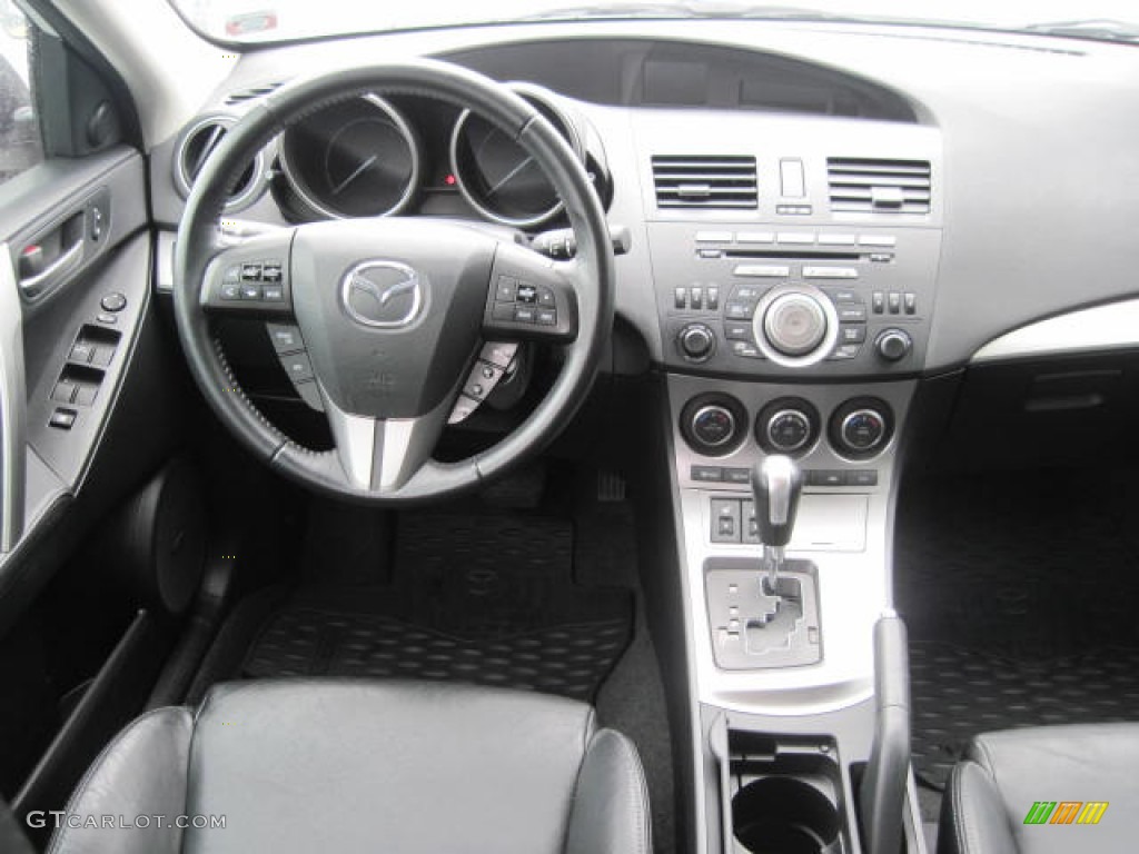 2010 Mazda MAZDA3 s Grand Touring 5 Door Black Dashboard Photo #54001844