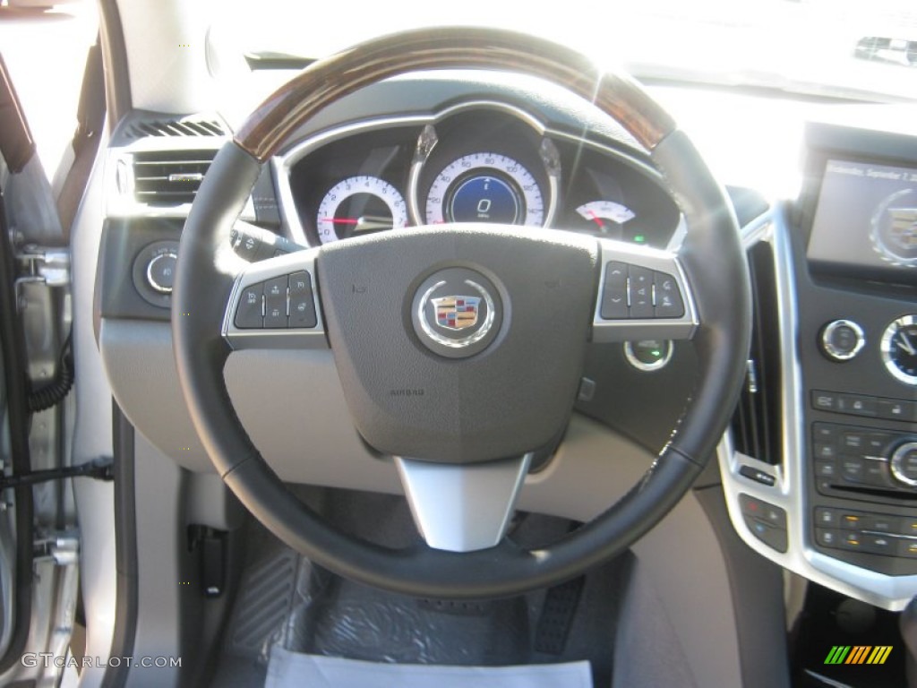 2012 Cadillac SRX Performance Titanium/Ebony Steering Wheel Photo #54002129