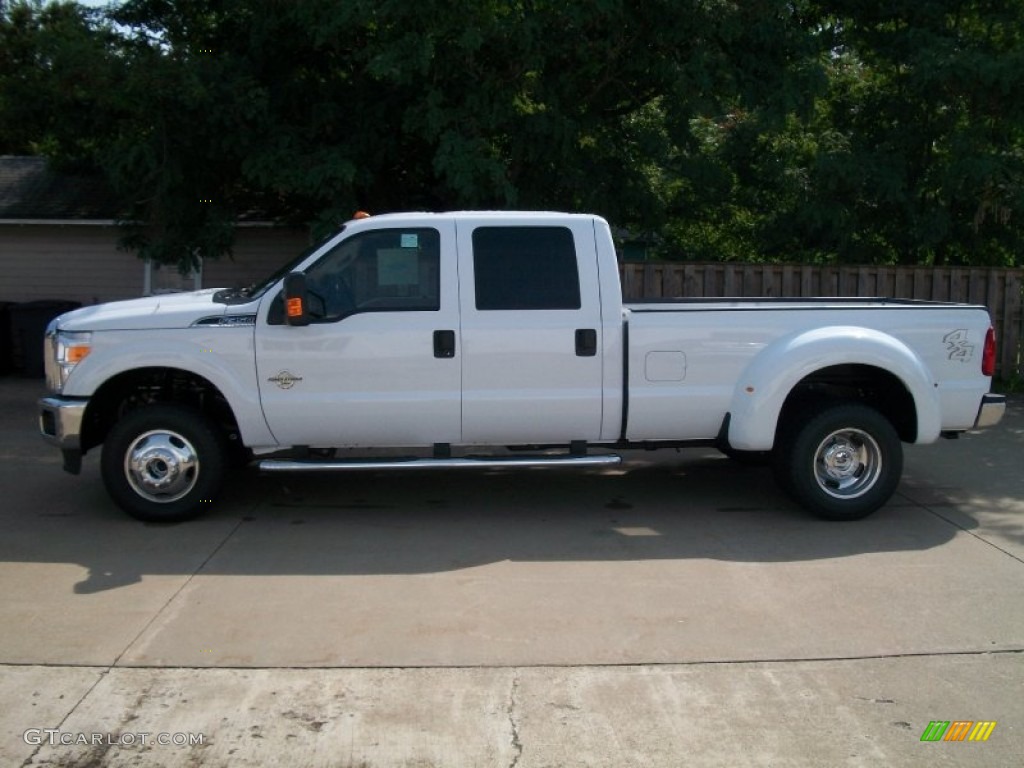 Oxford White 2012 Ford F350 Super Duty XLT Crew Cab 4x4 Dually Exterior Photo #54002222