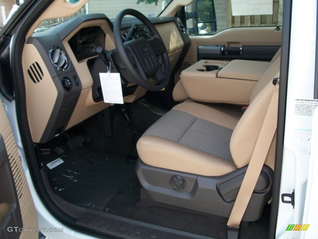 Adobe Interior 2012 Ford F350 Super Duty XLT Crew Cab 4x4 Dually Photo #54002259