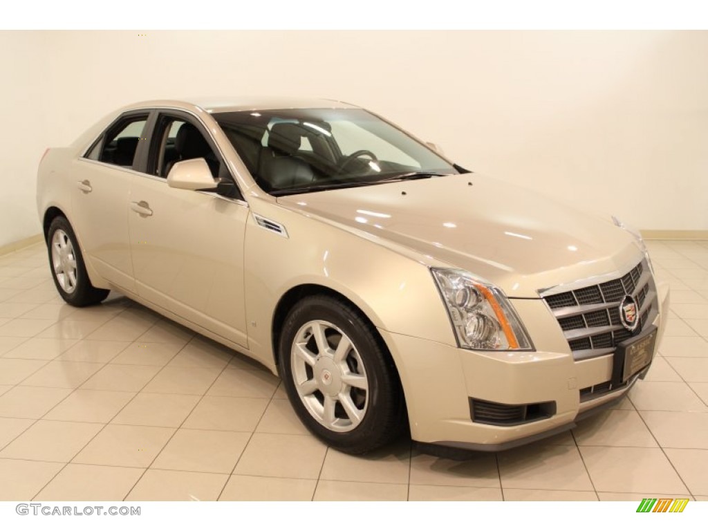 2009 CTS 4 AWD Sedan - Gold Mist / Ebony photo #1