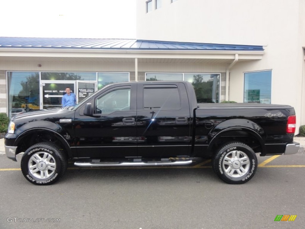 2004 F150 FX4 SuperCrew 4x4 - Black / Black photo #3