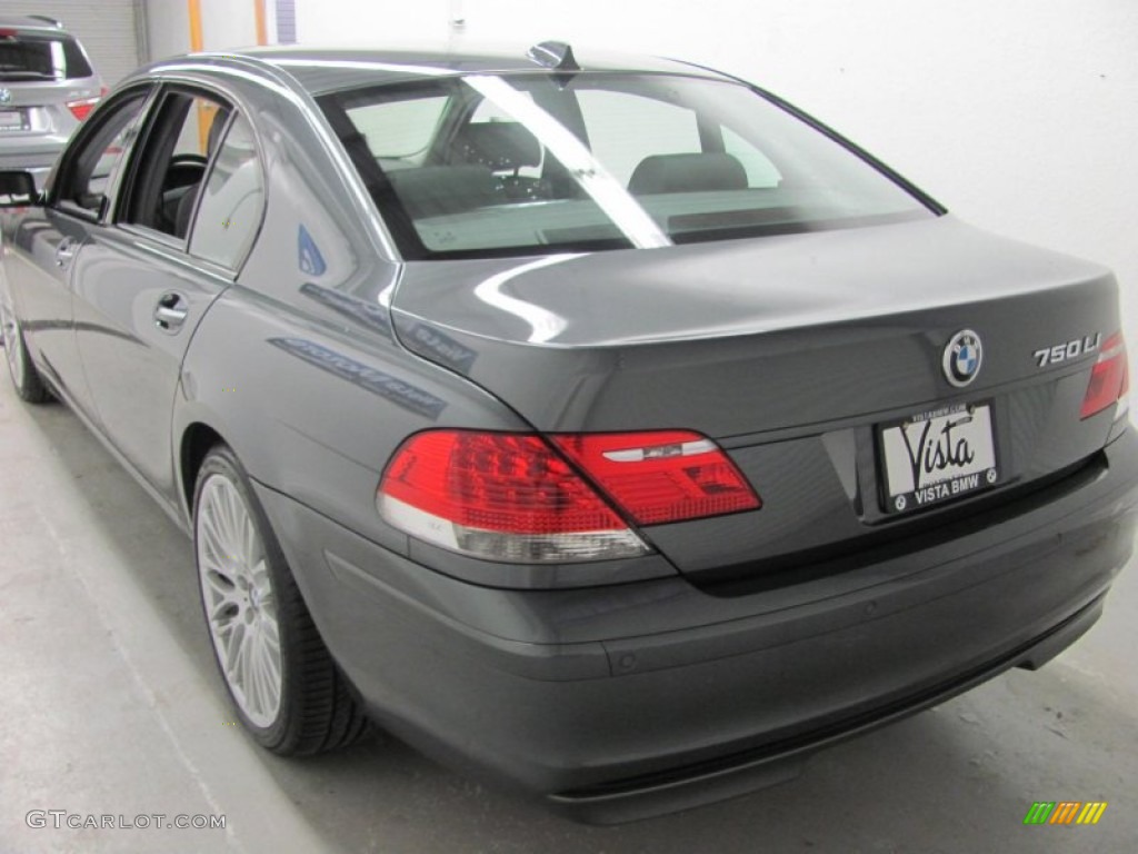 2008 7 Series 750Li Sedan - Titanium Grey Metallic / Flannel Grey photo #4