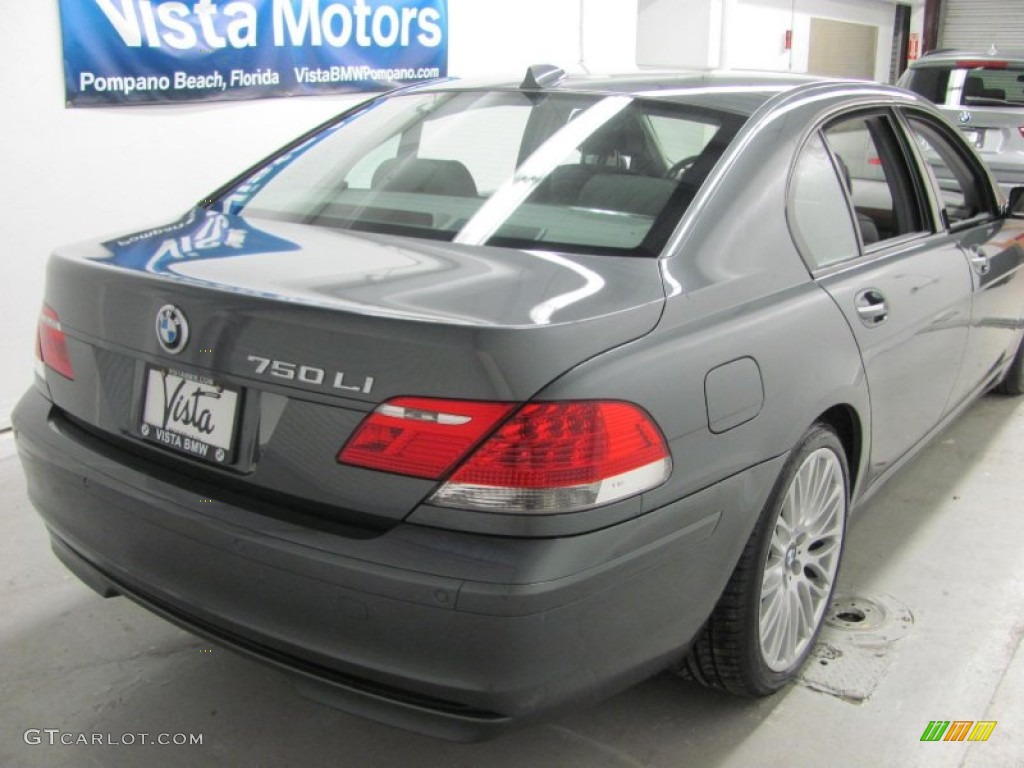 2008 7 Series 750Li Sedan - Titanium Grey Metallic / Flannel Grey photo #6
