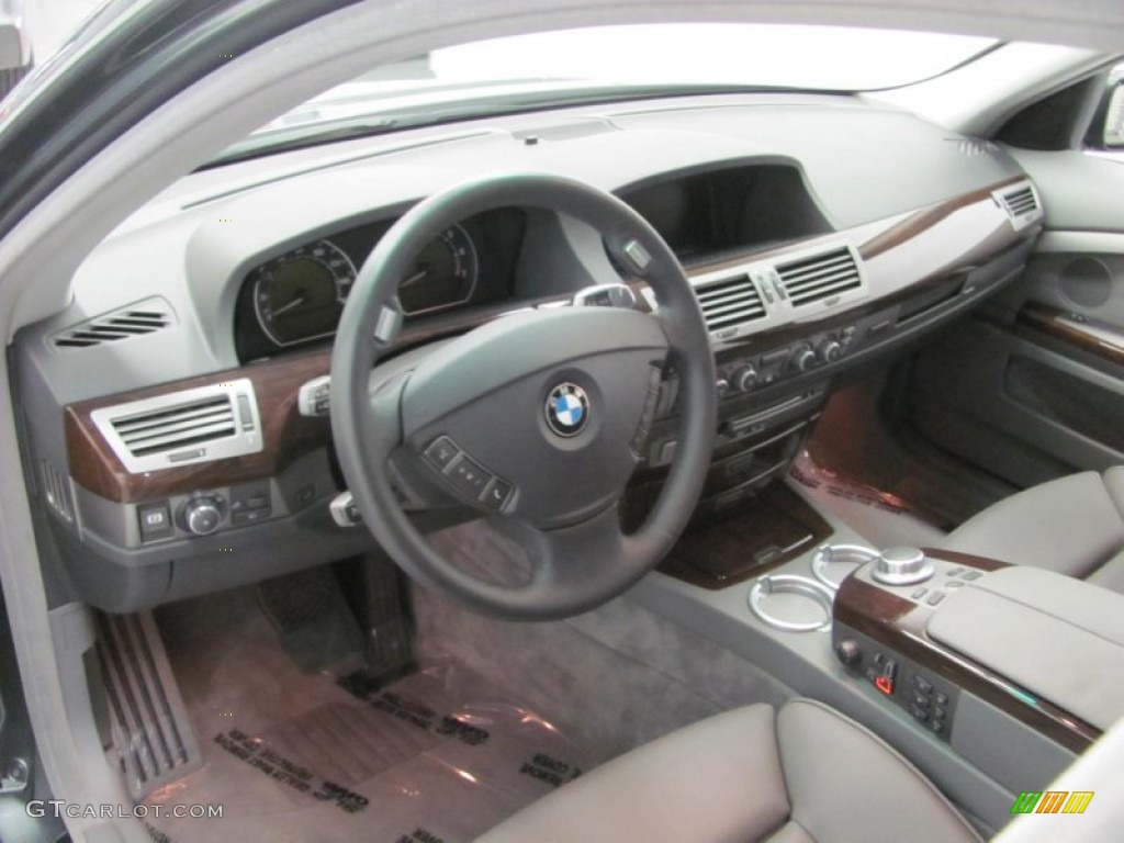 2008 7 Series 750Li Sedan - Titanium Grey Metallic / Flannel Grey photo #8