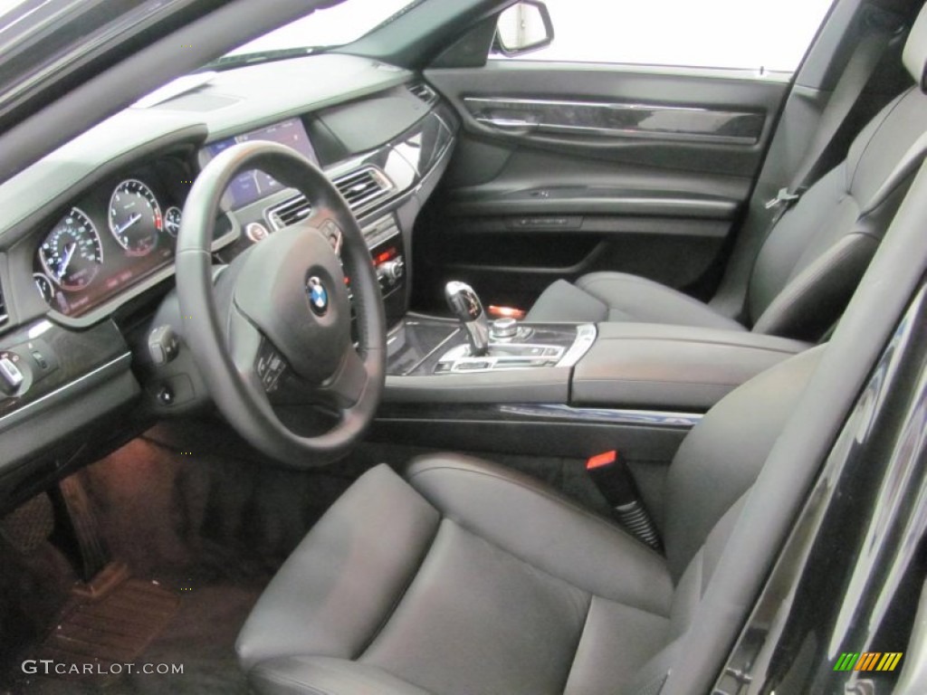 Black Interior 2011 BMW 7 Series 750i Sedan Photo #54006991