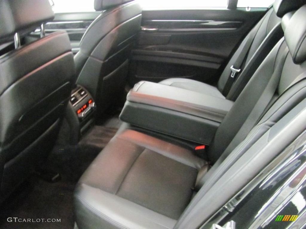 Black Interior 2011 BMW 7 Series 750i Sedan Photo #54007019