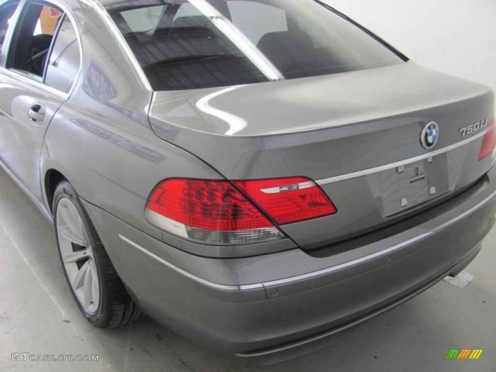 2007 7 Series 750Li Sedan - Sterling Grey Metallic / Black photo #4
