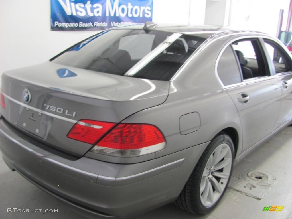 2007 7 Series 750Li Sedan - Sterling Grey Metallic / Black photo #6