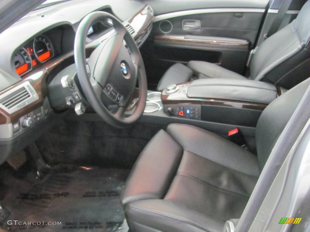 2007 7 Series 750Li Sedan - Sterling Grey Metallic / Black photo #7