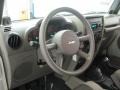 Dark Slate Gray/Medium Slate Gray 2007 Jeep Wrangler Unlimited X 4x4 Steering Wheel