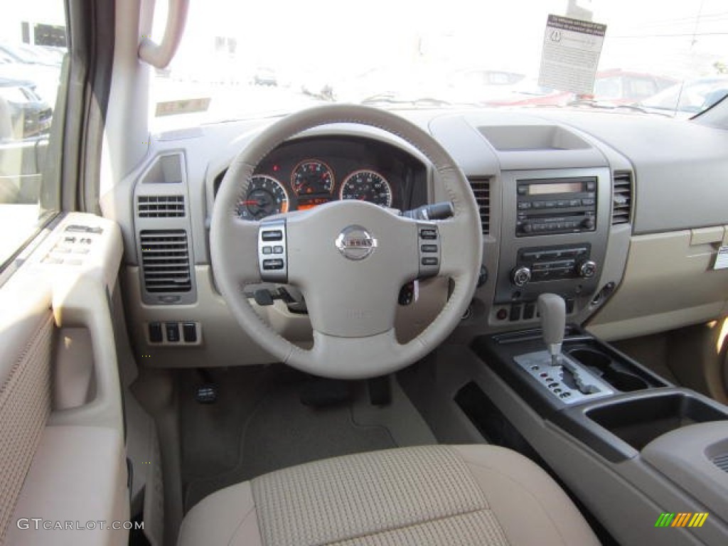 2011 Nissan Titan SV Crew Cab 4x4 Almond Dashboard Photo #54010756