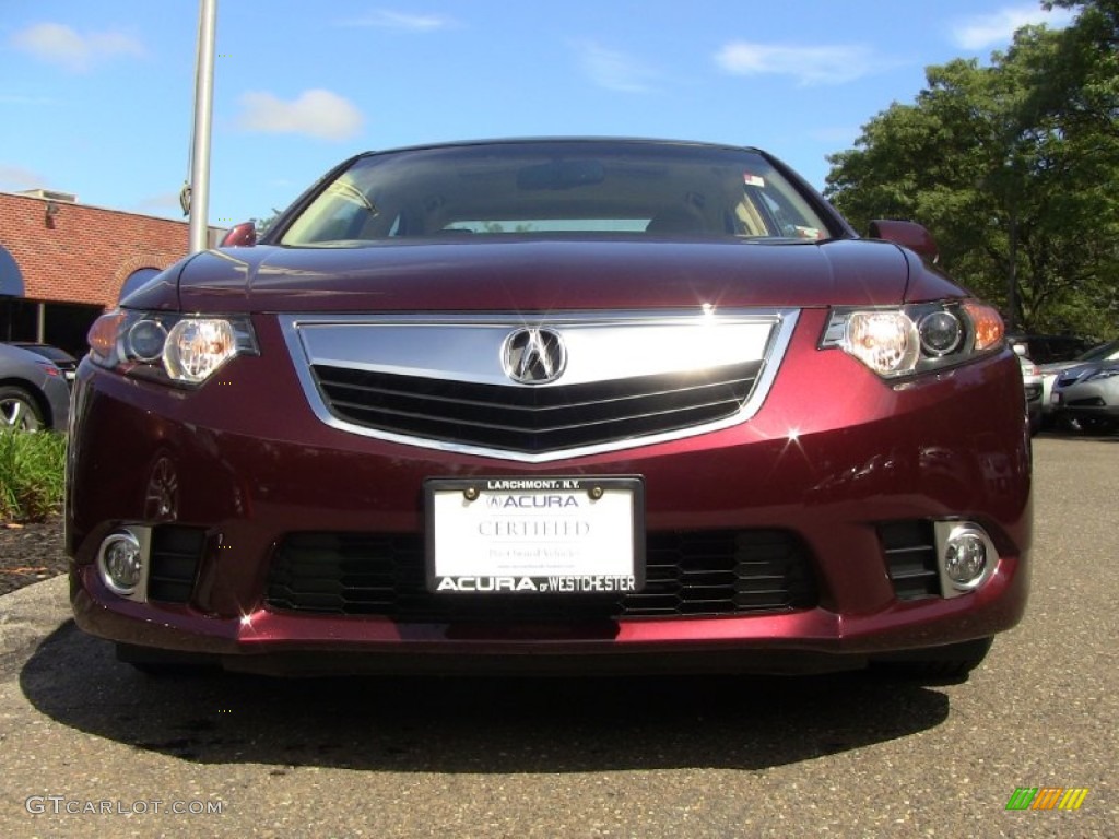 2011 TSX Sedan - Basque Red Pearl / Parchment photo #3