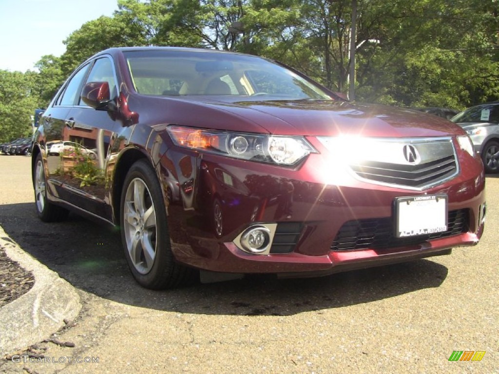 2011 TSX Sedan - Basque Red Pearl / Parchment photo #4