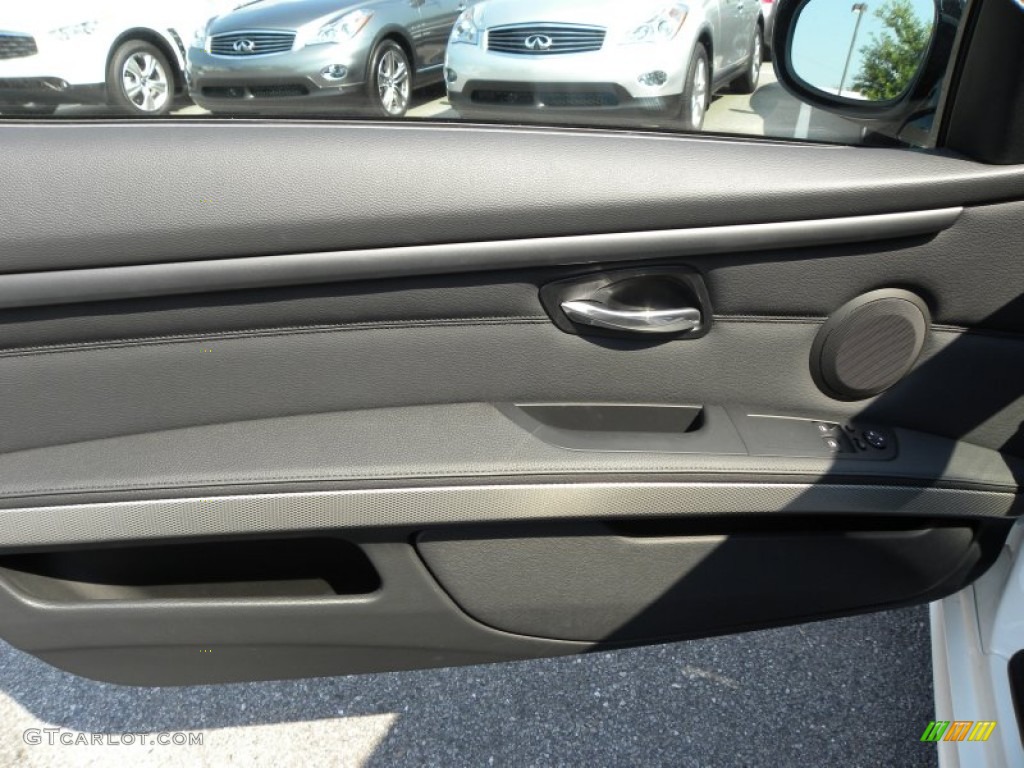 2011 BMW 3 Series 335is Coupe Black Door Panel Photo #54010981