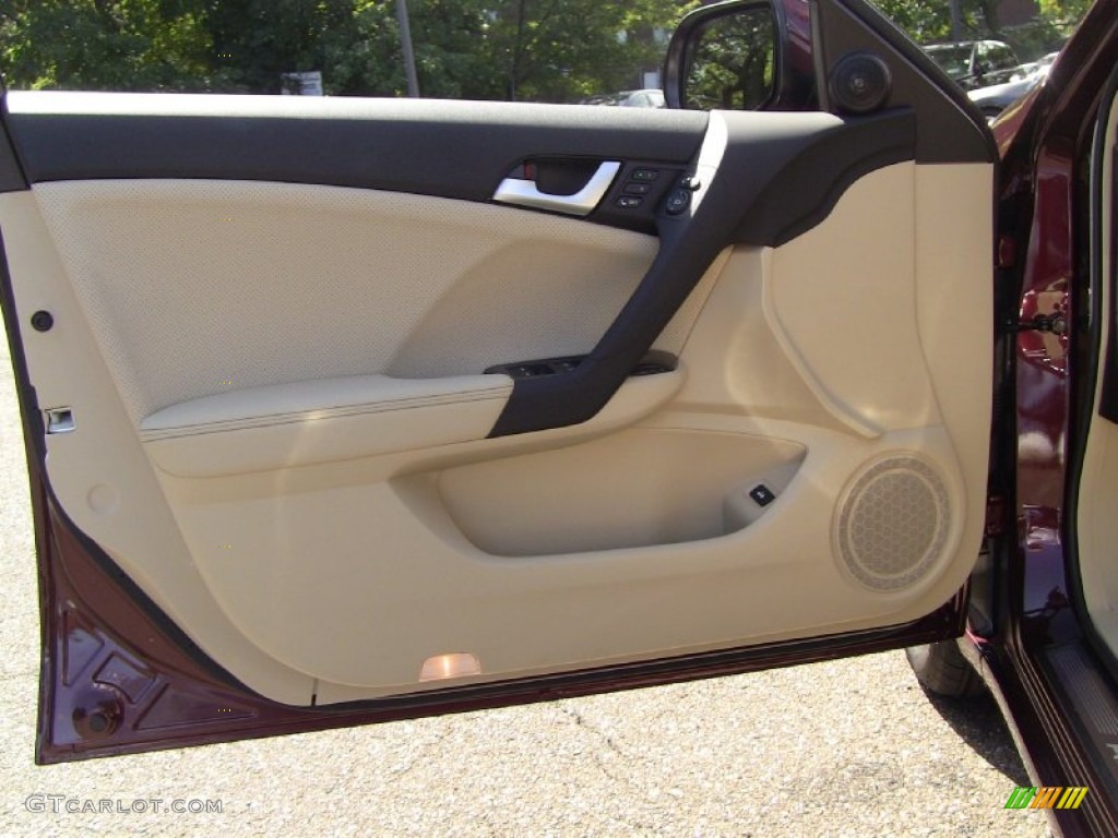 2011 Acura TSX Sedan Parchment Door Panel Photo #54011002