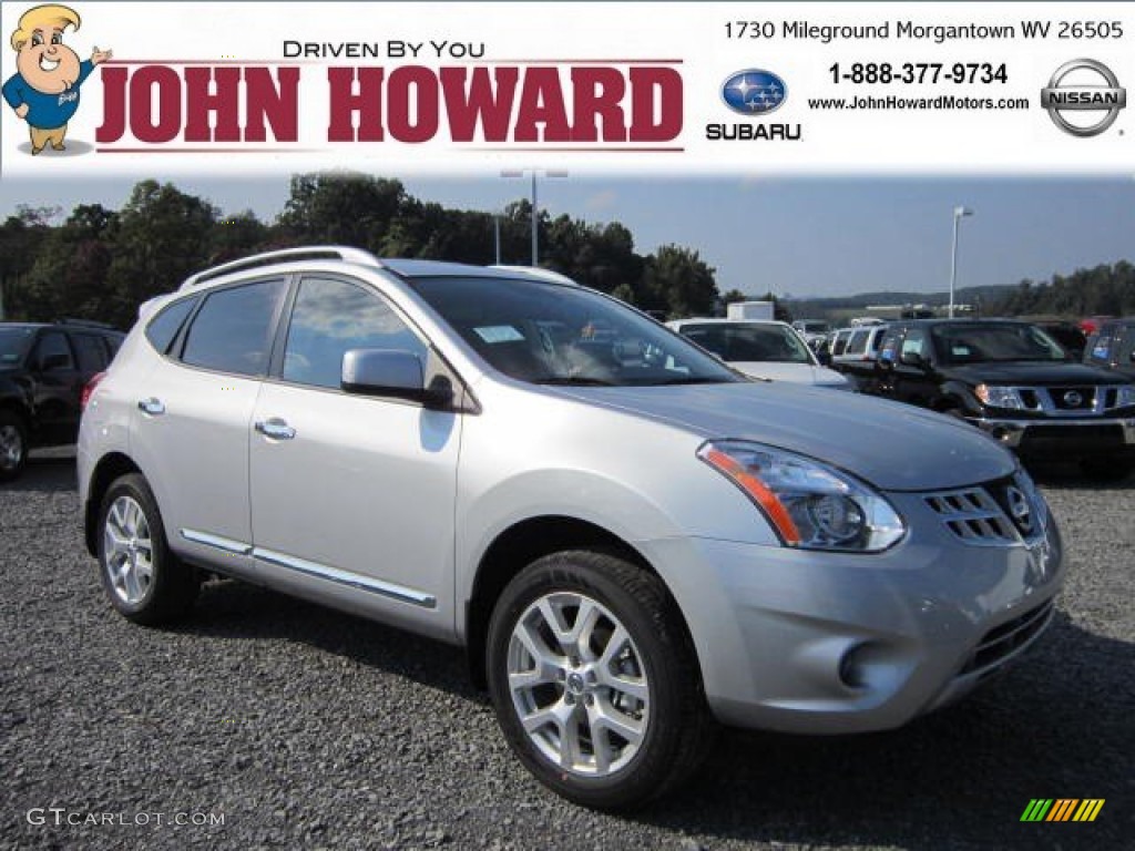2011 Rogue SL AWD - Silver Ice Metallic / Black photo #1