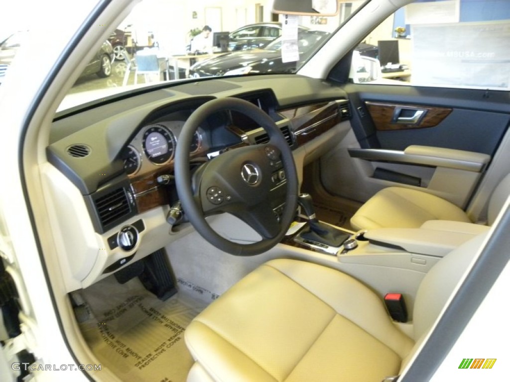 Almond/Black Interior 2012 Mercedes-Benz GLK 350 Photo #54011468